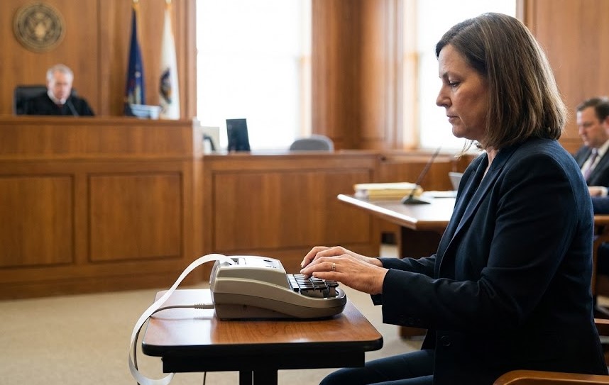 court stenographer